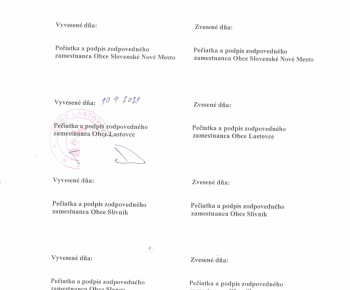 Aktuality / Oznámenie o začatí stavebného konania